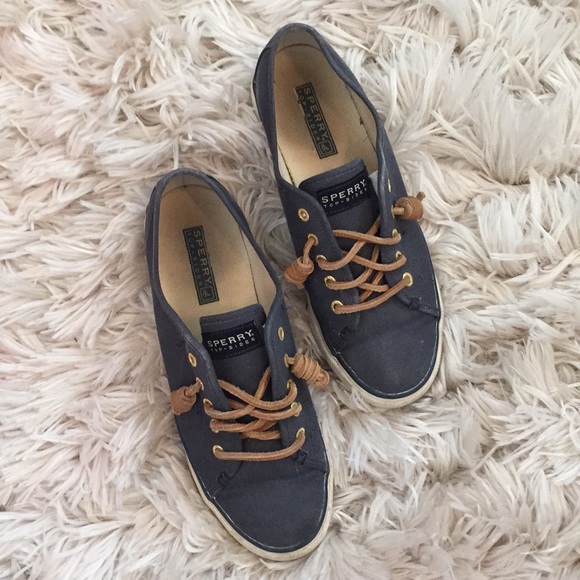 Navy Blue Sperrys - Picture 1 of 4